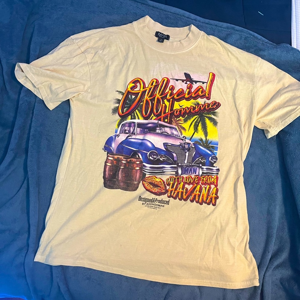 Mens L Havana Graphic Print T-Shirt